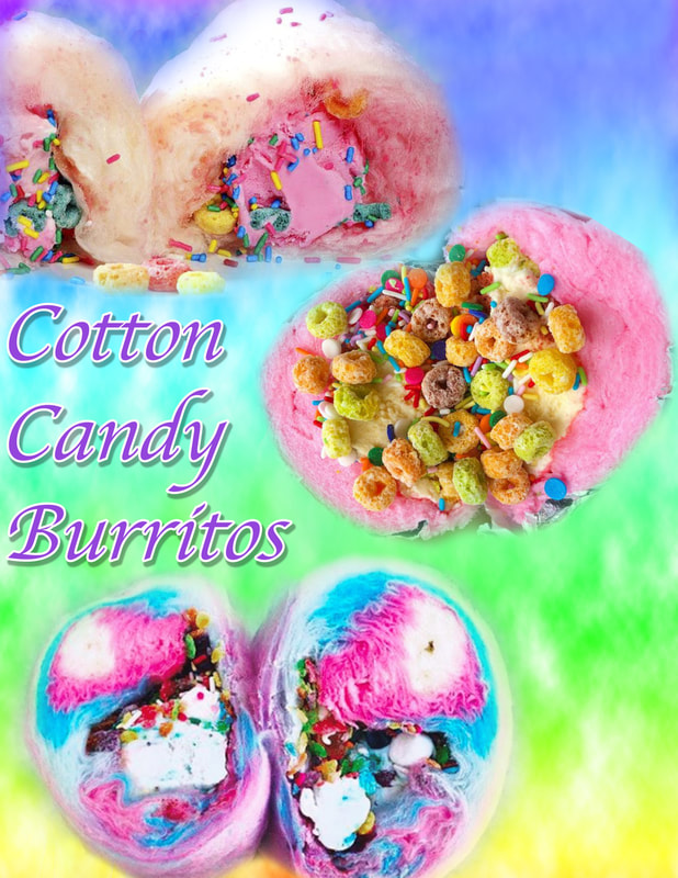 cotton candy burritos