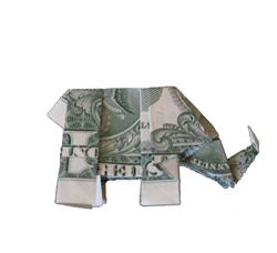 Origami with Dollar Bills