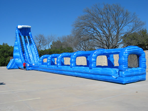 36 Foot Blue Crush Dual Lane Water Slide