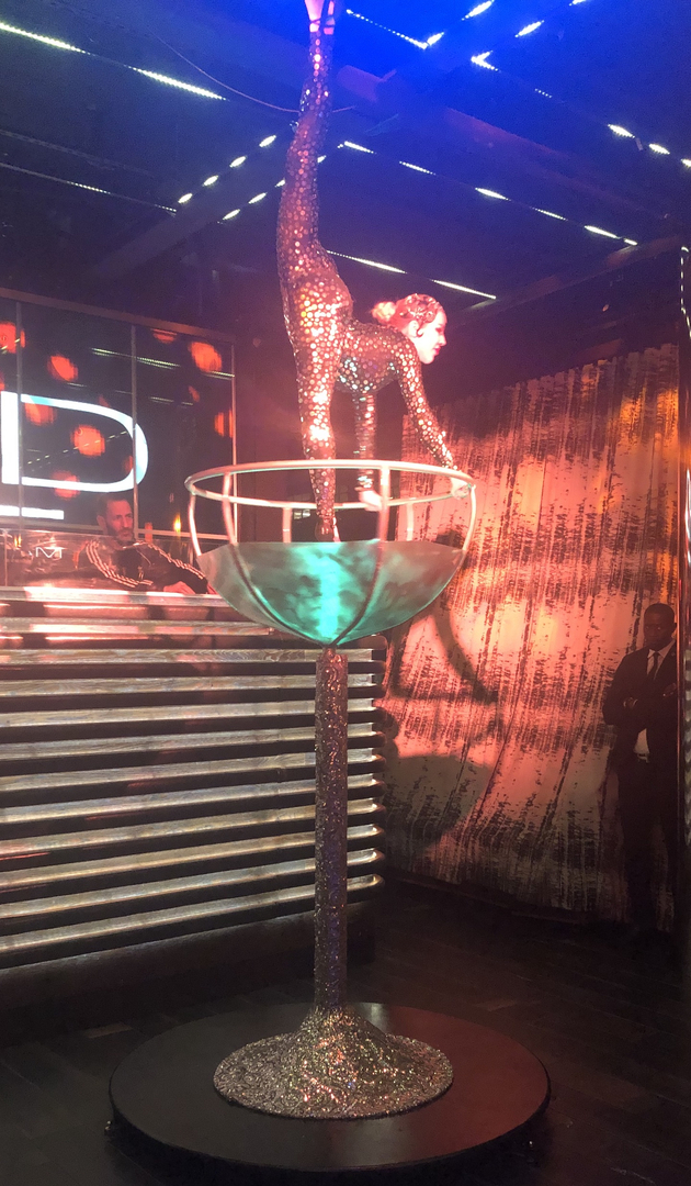 BOOK GIANT MARTINI GLASS PERFORMER IN MIAMI – Event Entertainment Agency  Aerial Artistry