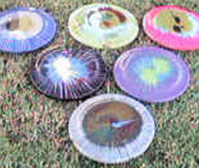 Frisbee Spin Art